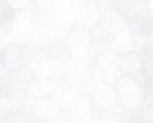 White bokeh background. Blur background. White bubbles.