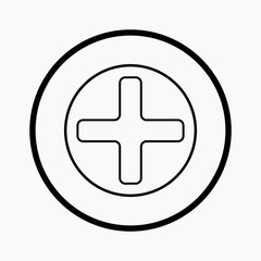 Obraz premium plus minus icon