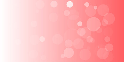 abstract pink background with bubbles, fun orange background gradient with bokeh decoration.