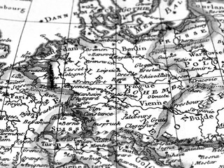 Fototapeta na wymiar アンティークの世界地図　ドイツ