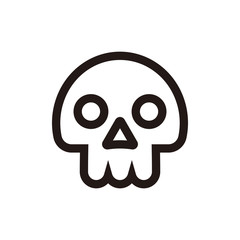 Skull icon vector illustration sign