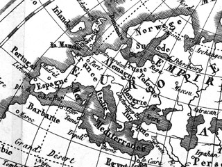 アンティークの世界地図　東南アジア