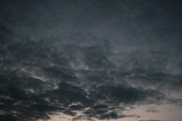 Obraz premium dark gray storm clouds after the rain