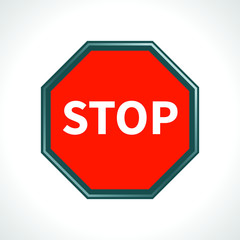 stop road sign