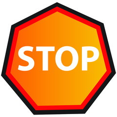 stop sign vector illustration