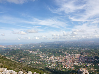 Greece Crete island Archanes Oros mountain view