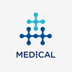 Medical and health conceptual vector logo