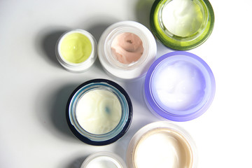 Mix of face creams for beautiful skin