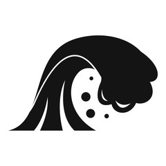 Warning tsunami icon. Simple illustration of warning tsunami vector icon for web design isolated on white background