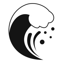 Alarm tsunami icon. Simple illustration of alarm tsunami vector icon for web design isolated on white background