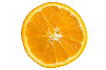 juicy oranges on a white background close-up