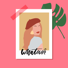 Boho Abstract Wall Art Vectors. Isolated Background Women Illustration. Neutral Colors.