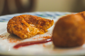 Potato Cheese Balls made at home 