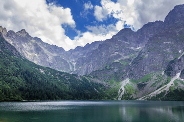 Obraz na płótnie Canvas Poland. Tatra Mountains. Trail to Morskie Oko