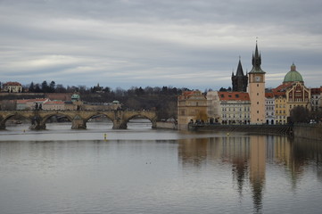 Obraz premium Moldau in Prag
