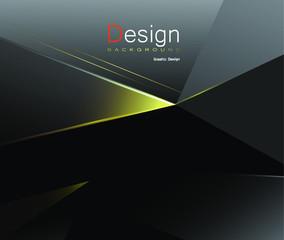 Black premium background with luxury dark golden geometric elements.