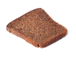 Single sliced loaf of bread isolated