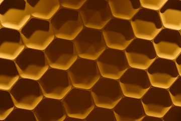 Honeycomb orange pattern texture background or backdrop, wall design, modern interior