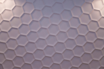 Honeycomb purple pattern texture background or backdrop, wall design, modern interior