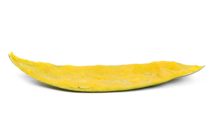 Fototapeta premium Peel of mango isolated over white