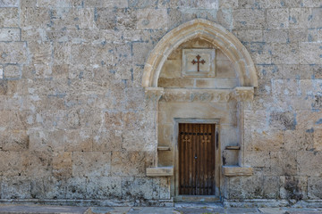 The ancient Albanian-Udian church in Azerbaijan.