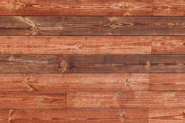 Fototapeta premium Brown wooden boards or fence texture background or backdrop with old paint