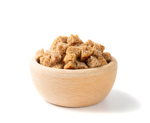 Homemade Rye Bread Croutons, Crispy Bread Cubes, Dry Rye Crumbs