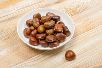 Edible Sweet Chestnuts, Healthy Autumn and Christmas Food
