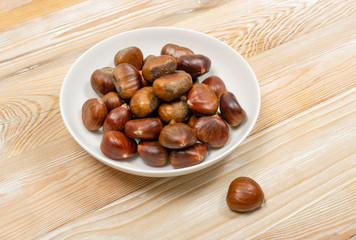 Edible Sweet Chestnuts, Healthy Autumn and Christmas Food