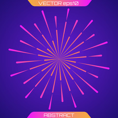 Obraz premium Light rays of burst