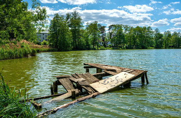 Am Boddensee in Birkenwerder, Brandenburg, Deutschland