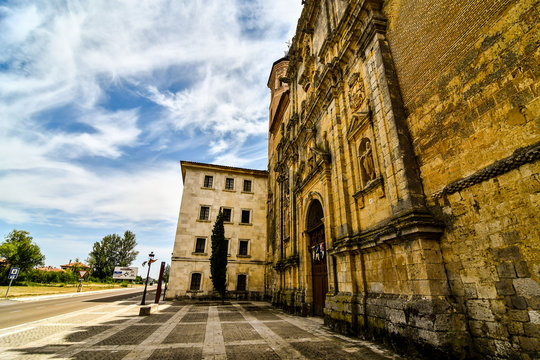Detail view of Carrion de los condes, palencia spanish city in leon spain.