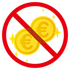 ユーロコイン禁止マーク