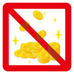 ユーロコイン禁止マーク