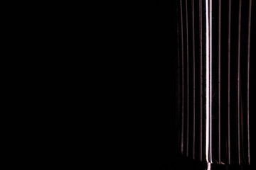 Obraz premium Empty bottle on black background. Bottle silhouette
