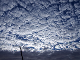 Beautiful blue skies and clouds, Namibia