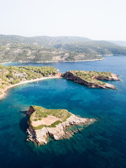 view of the coast of the sea greece