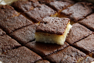 Filipino snack food called Bibingka Malagkit