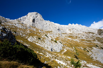 Julian Alps landscape - path to Prisojnik peak