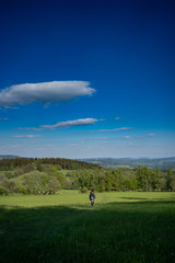 landscape of the mountains, Rychory, Czech republic
