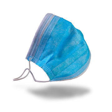 Mask for prevention of disease Isolated on a white background, Covid 19.Clipping Path. 