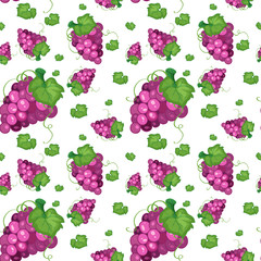 Seamless background design with grapes