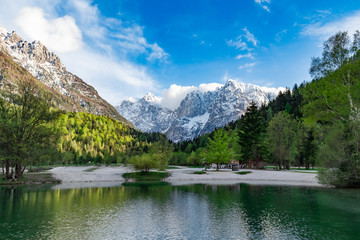 Fototapeta na wymiar Julian Alps Triglav National Park in Slovenia