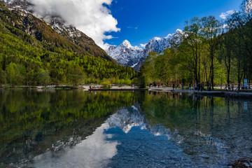 Julian Alps Triglav National Park in Slovenia