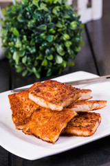 crispy fried radish cake is a famous dish in many Chinese restaurants in the Philippines