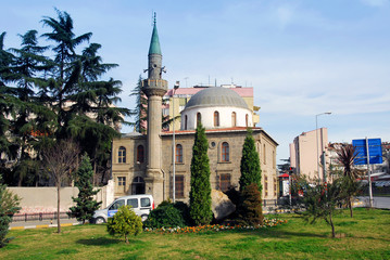 Fototapeta na wymiar Trabzon, Turkey, 09 January 2010: Hacikasim Muhittin Mosque