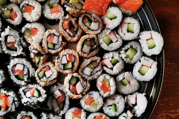 homemade sushi food