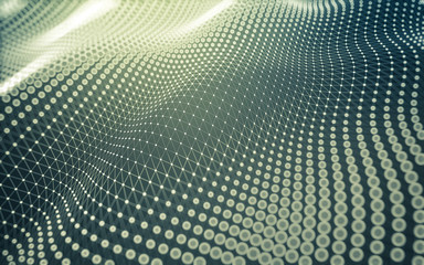 Abstract background. Molecules technology with polygonal shapes, connecting dots and lines....