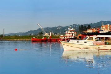 TRABZON / TURKEY - AUGUST 28, 2006: Fishing Boats. Of District