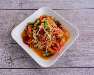 Thai Food Mixed Dishes Isaan Mix 